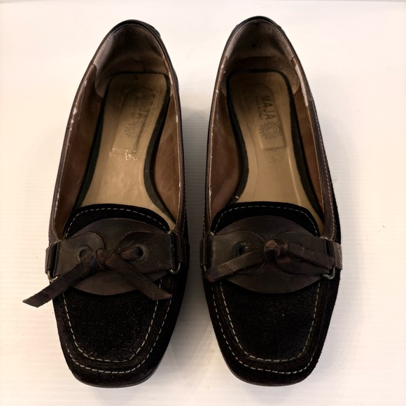 MAJA Made in Italy Brown Loafers - Size 6.5 (EU 37) - Picture 8 of 10